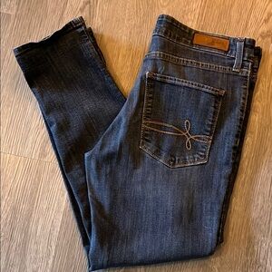 Levi's Denizen Modern Straight Crop Jeans - Dark Blue